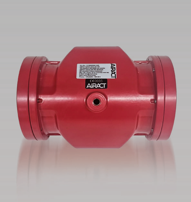 ein rotes Quetschventilbild